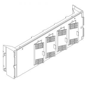 meter 3x1 bund kning iso-skinneafd