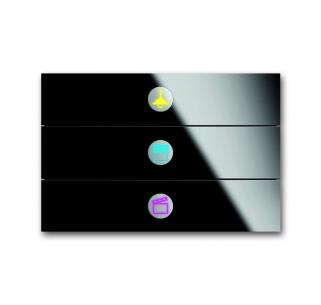 6342-825-101-500 glas sort farve tryk 6 3 betjeningselement prion knx