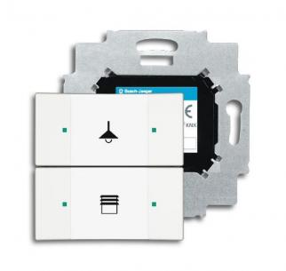 01-884-500 6126 hvid mat farve 2-tryk betjeningselement knx