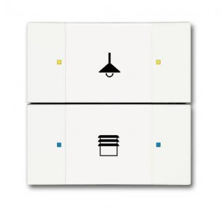 02-884-500 6126 hvid mat farve tryk 4 2 betjeningselement knx