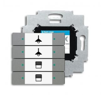 01-803-500 6127 metalgr meteor farve 4-tryk betjeningselement knx