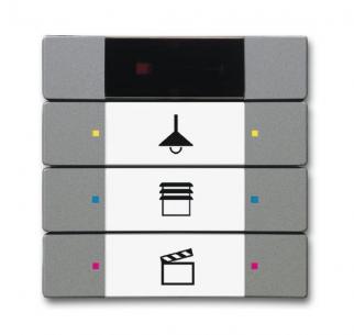 01-803-500 6129 metalgr meteor farve tryk 6 3 betjeningselement knx