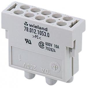 0 1053 012 78 10-pol 10a 250v crimp indsats flex revos