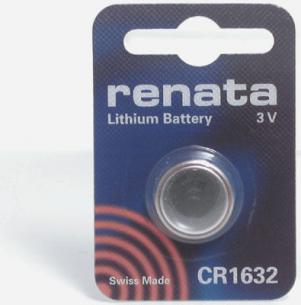 lithium mah 125 3v cr1632 batteri
