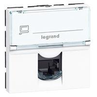 hvid 2m tekstfelt med 90 mont utp 6 kat rj45 1x mosaic dataudtag