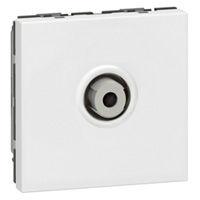 hvid 2m f-konnektor 1x tv mosaic antenneudtag