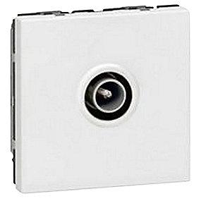 hvid 2m han iec 1x tv mosaic antenneudtag