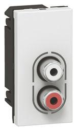 hvid 1m hun rca 2x audio mosaic mulitmedieudtag