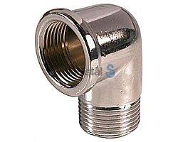 nippel muffe vinkel 2 1 forkromet