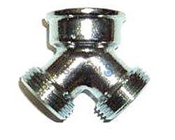 messing forkromet 4 3 y-stykke