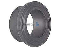 pn16 rillet mm 90 flad sning pvc-b