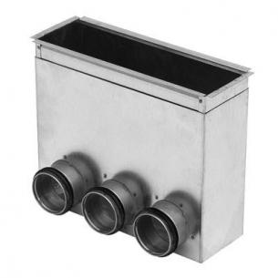 63 tilslutninger 3 med 300x100 pgfu rist til gulvboks