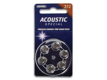 stk 6 pr41 160mah 4v 1 celle zink-air - rayovac