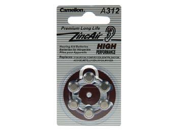 stk 6 160mah 4v 1 celle zink-air pr41 - camelion