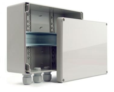 ip65 din-skinne med kasse montage