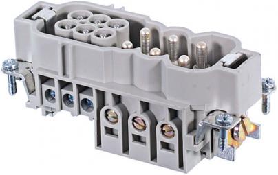 16a 40a 400v 690 6-pol 6 skrue han indsats power revos