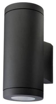 230v sort led 2x3w ned op metro