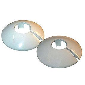 todelt 73mm mm 35 hvid plastroset