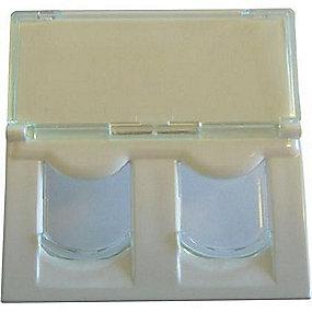 hvid plan modul 2 konnektor uden keystone 2x for mosaic dataudtag