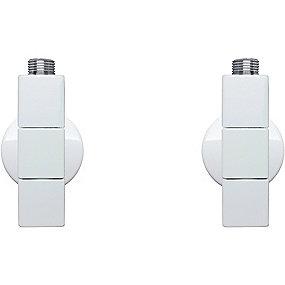 hvid rosetter r tilslutningsr 2 1 inkl manuelt bende vinkell 2 1 t ventils 4k2 kriss