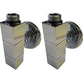 krom rosetter r tilslutningsr 2 1 inkl manuelt bende vinkell 2 1 t ventils 4k2 kriss