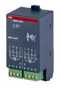 1 230 2 m ja 2-kanal persiennemodul snap-on knx