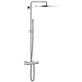 krom gmontering v til termostat med brusesystem 400 system rainshower grohe
