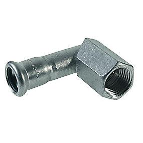 m-bakke 2 1 x mm 28 muffe med vinkelovergang press rustfri xpress vsh