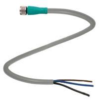 116462 meter 10 lige hun 3-pin m8 pur lerkabel f