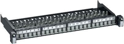 koksgr konnektor actassi for porte 24 1he advanceret 19 udtrksbar patchpanel lexcom