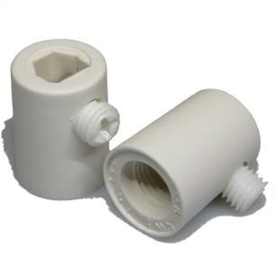 hvid gevind indvendig 10mm med pinolaflastning