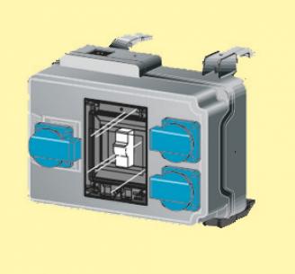 230v 16a 3xsch b mcb 1p 16a afgangsboks mrf