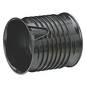 pp sort dn100 110mm dobbeltmuffe x-stream wavin