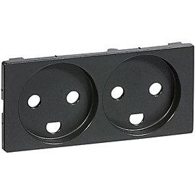 koksgr jord med 2-pol m 2 stikkontakt for kning afd fuga lk