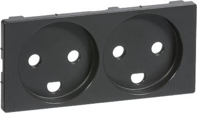 koksgr jord med 2-pol m 2 stikkontakt for kning afd fuga lk