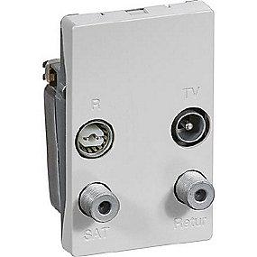 modul 5 1 td253d hvid returvejsstik sat radio tv antenneudtag fuga lk