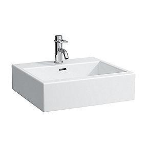 n porcel hvid hanehul med 500x460mm ndvask h living city laufen