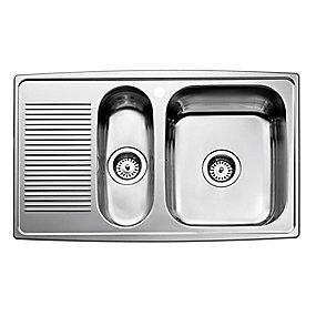 blank strainer med venstre til bakke kumme 815x510x160mm kkenvask k juvel intra