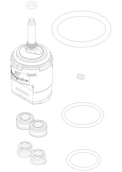 der ventils kartushe t reperationss damixa