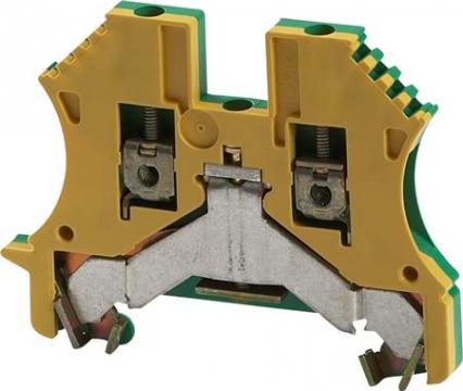 din-skinne f gul n gr mm2 4 skrue jordklemme