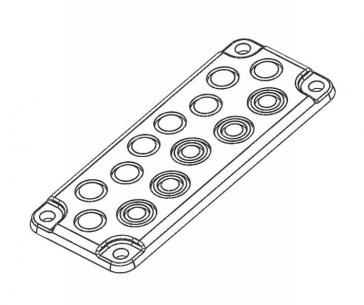 25 4xm16 20 4xm12 4xm12 blanketflange