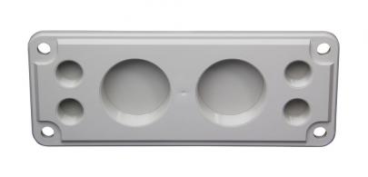 komplet polycarbonat 2xm50 4xm20 2 rrelse st gevindflange