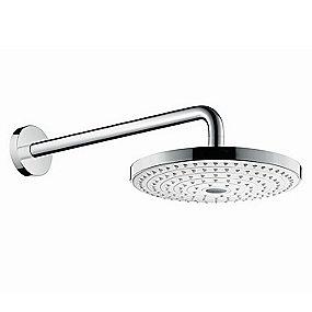 krom hvid gm v hovedbrusert 2jet 240 s select raindance hansgrohe