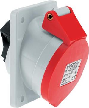 flange 75x75mm str ip44 5p 16a indb se stikd cee