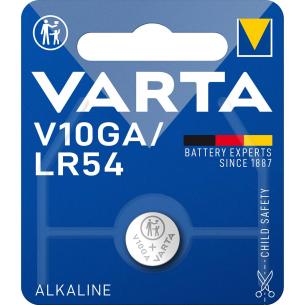1-blisterkort v10ga lr54 knapcellebatteri varta