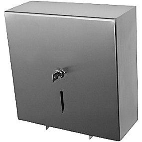 st�l rustfri slebet �310 rulle jumbo til frontmonteret 320x350x130 toiletpapirholder purus