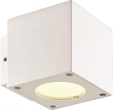 hvid ip54 3000k led 2x3w cube garmatur v malmbergs