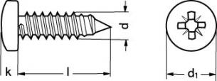 5.5x25 din 7981 fzb panhoved pladeskrue z