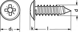 4,2x25 bs4174 fzb pladeskrue med flange z