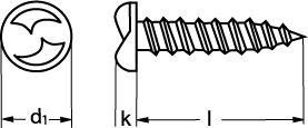 5,5x63 a2 envejstræskrue phr